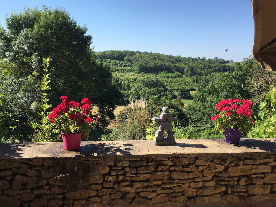 View from the downstairs terrasse
