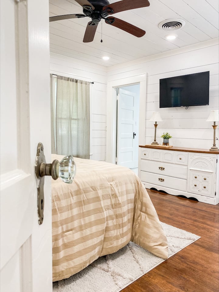 Bedroom 1 ~ Private Bathroom ~ Queen Bed