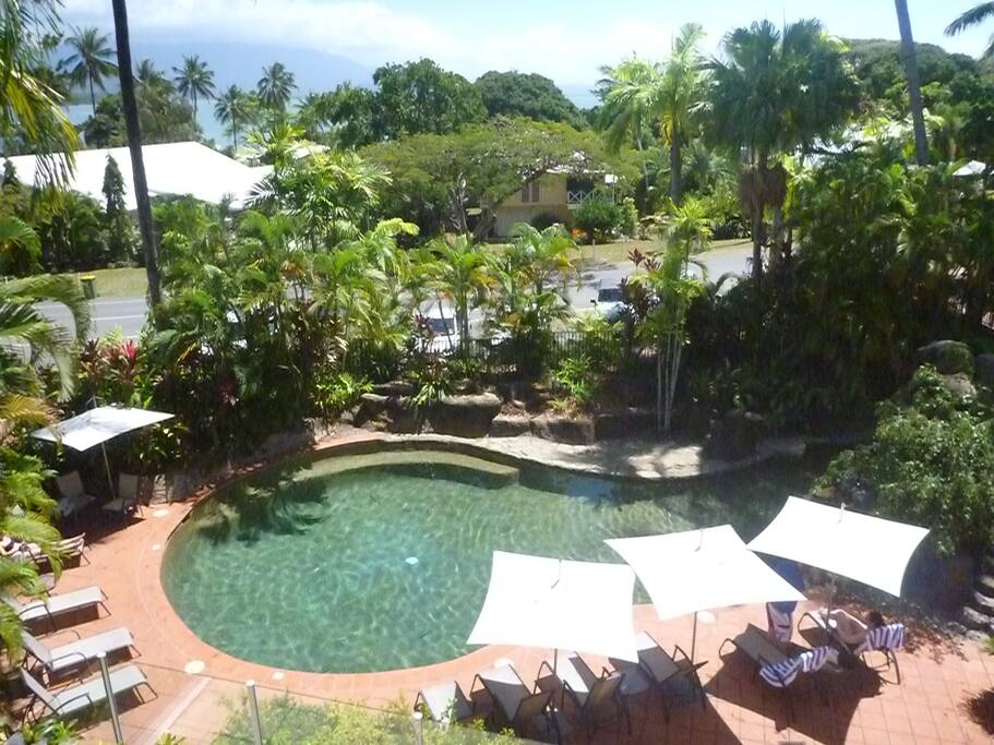 Pool from balcony