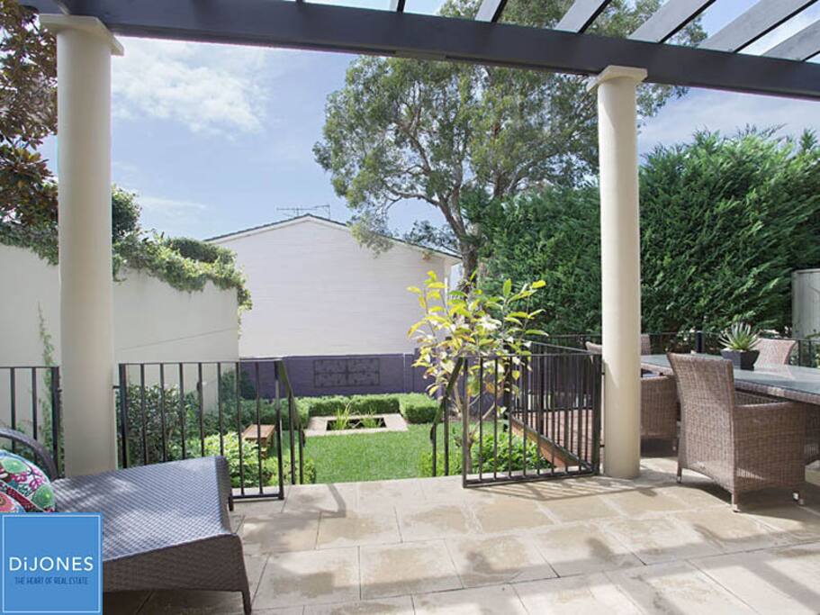 Terrace with outdoor dining and BBQ