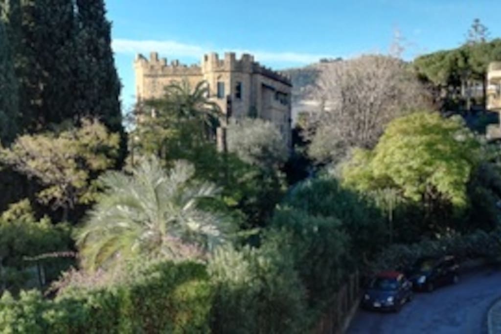 vista dal terrazzo: il castello