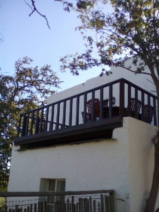 View of the upstairs veranda