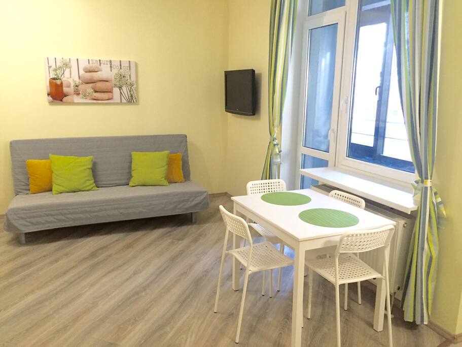 Новая просторная студия / Modern spacious studio apartment