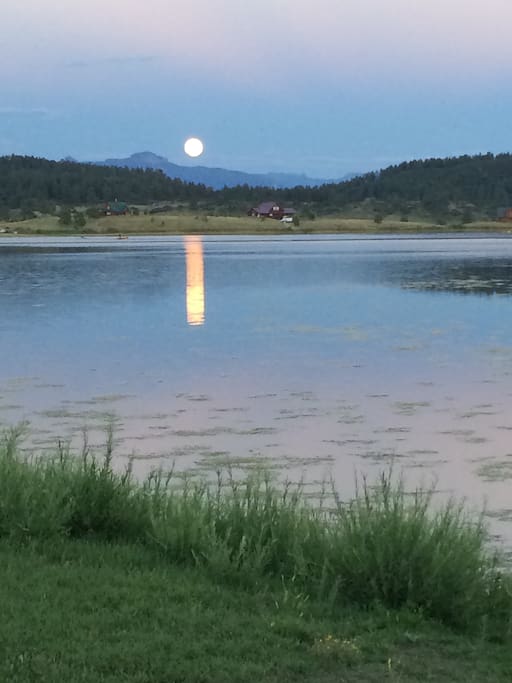 Magical moonlight from the hot tub