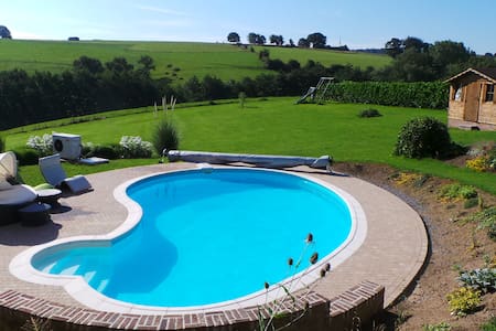 Perfect little flat with a pool!