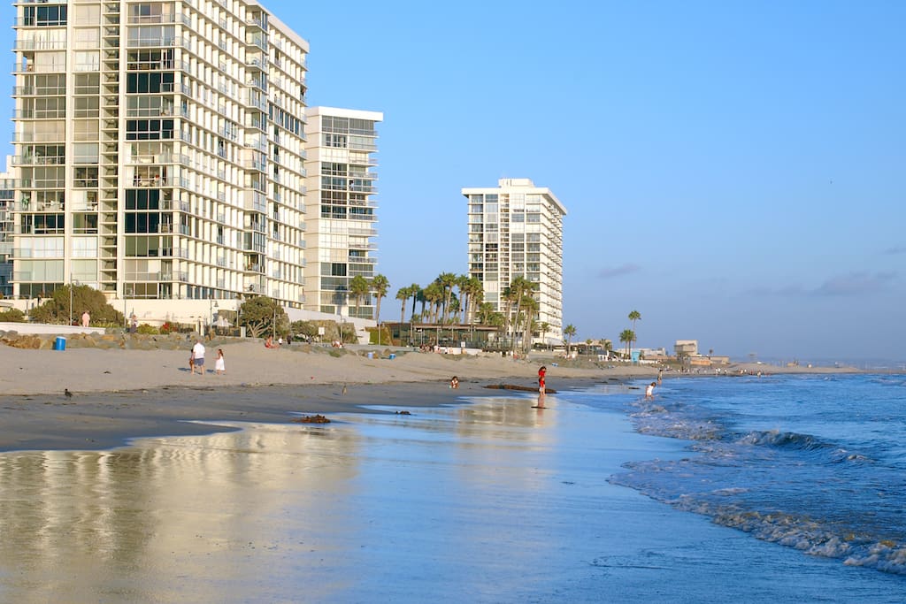 From the beach