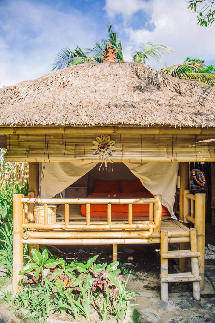 Bamboo hut pool garden 1 5 mill a month Huts for Bamboo hut pool garden 1 5 mill a month Huts for