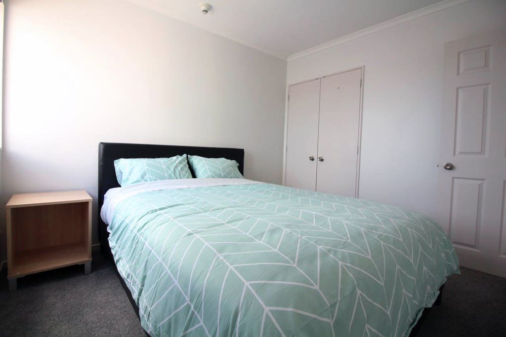 Main bedroom. Queen bed & double closet. Plenty of light