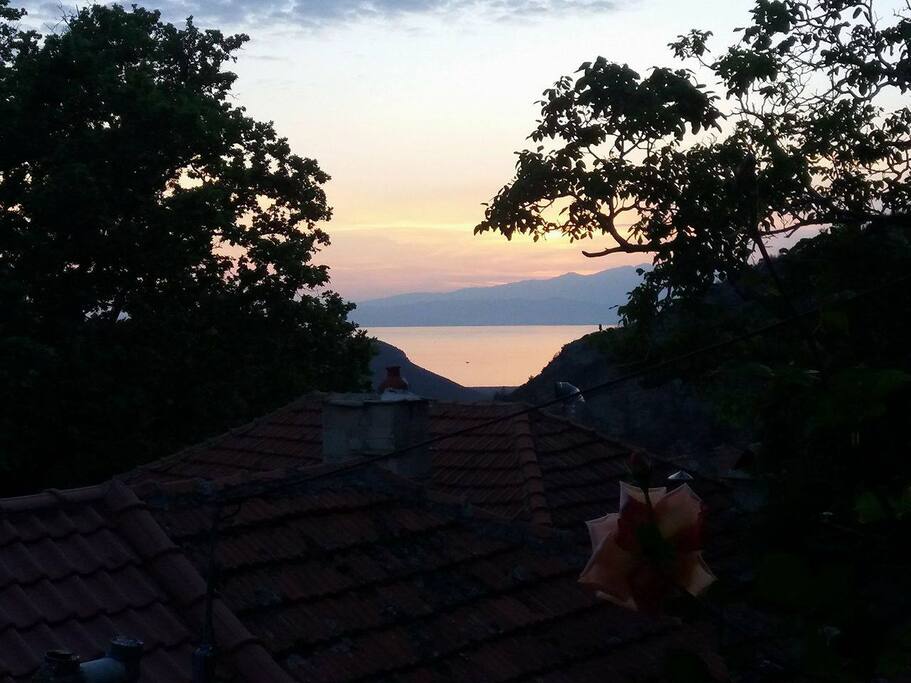 The view from the balcony