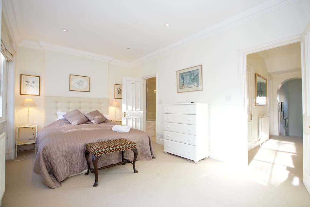 Master bedroom with ensuite bathroom
