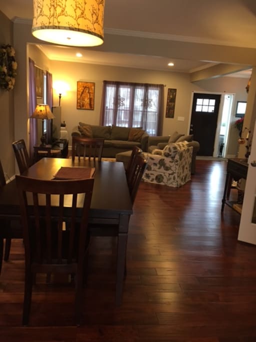 Living and dining rooms