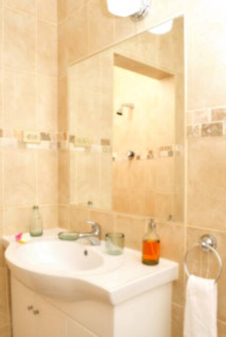 Spacious modern bathroom
