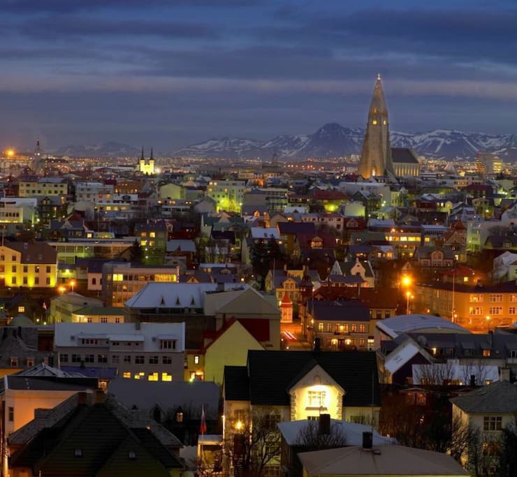 Reykjavik City View.