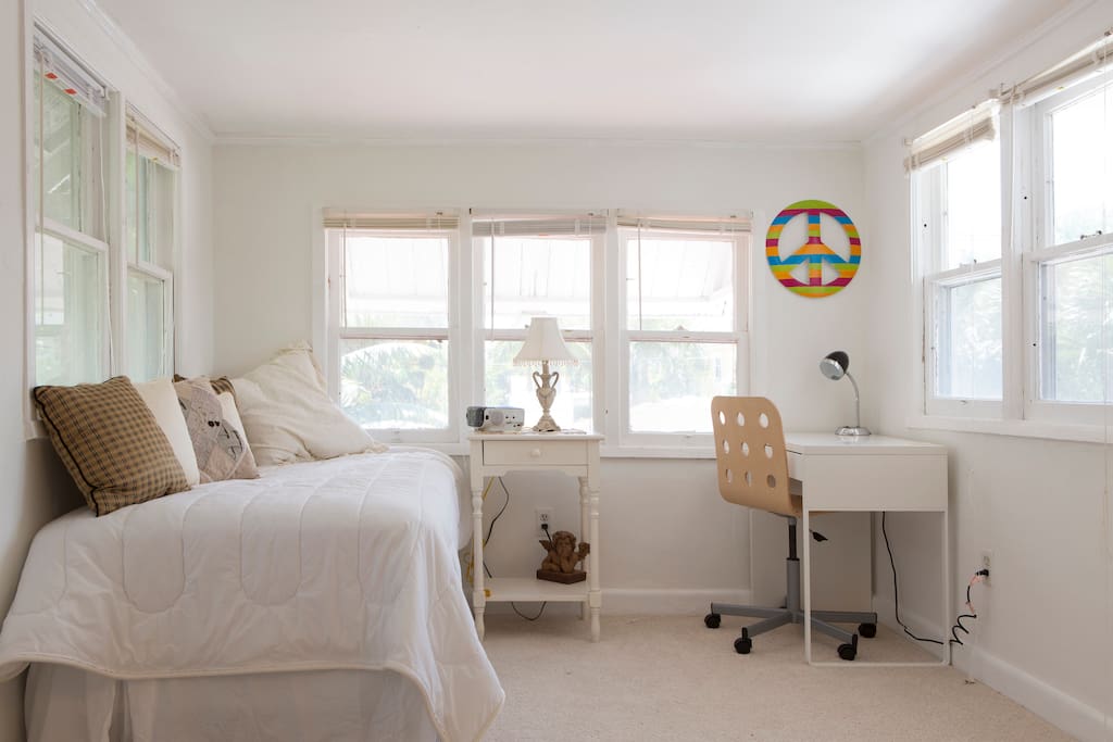 Third Bedroom. Single bed. Simplicity and functionality.