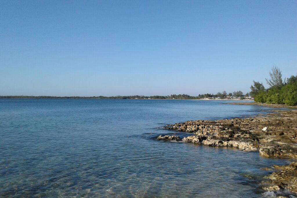 Vista de la Playa cerca de la casa Dr. Nocedo