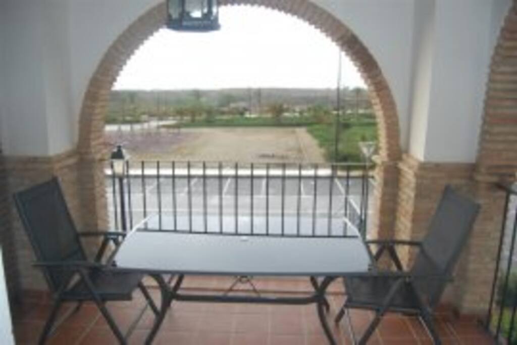 Terrace with view of Mojacar Pueblo ... The White Village