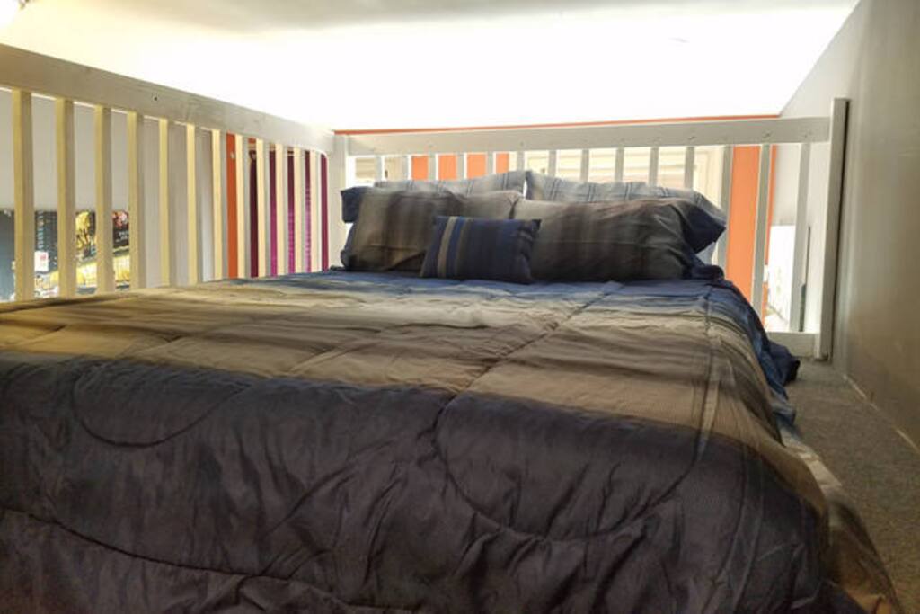 View in sleeping loft.