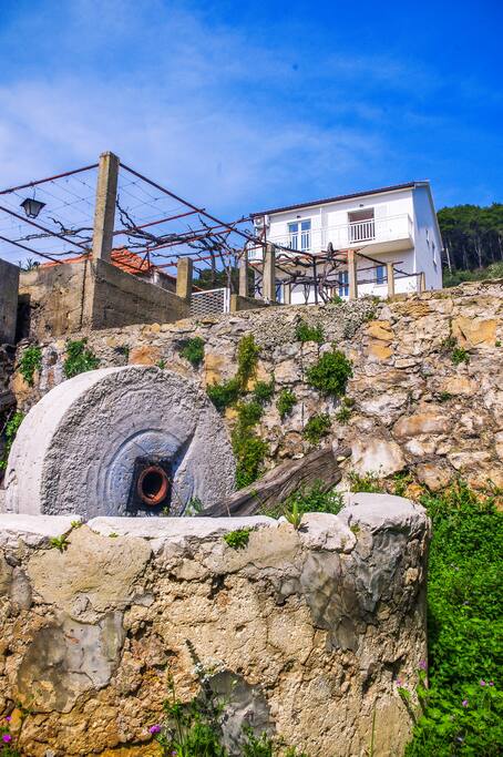 Outdoor view - old olive mill