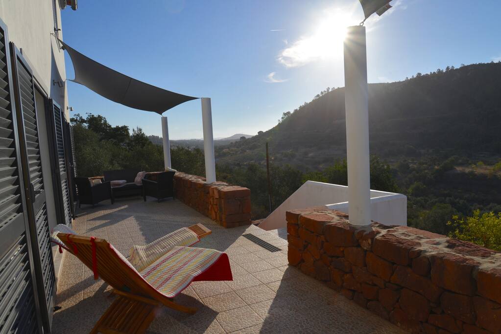 A lovely place to relax and watch the sun go down and the moon rise