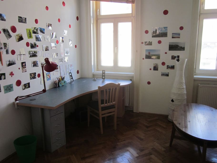 a large desk
