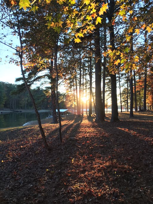 Sunset on the cove.