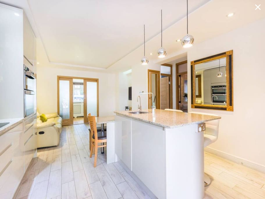 Open plan kitchen