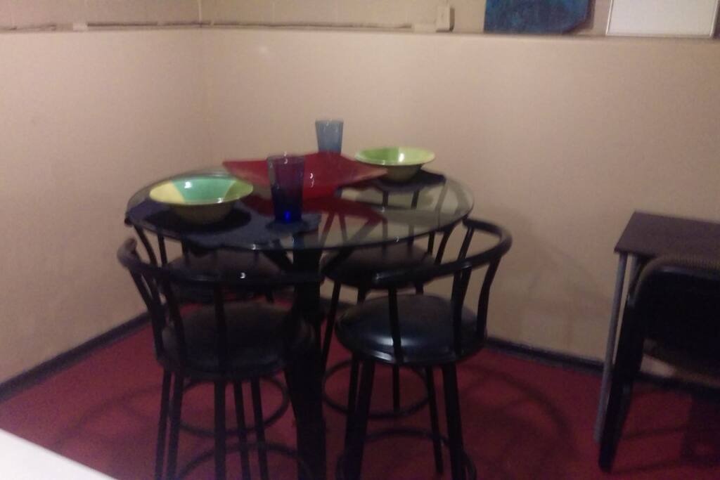 Cafe table for dining