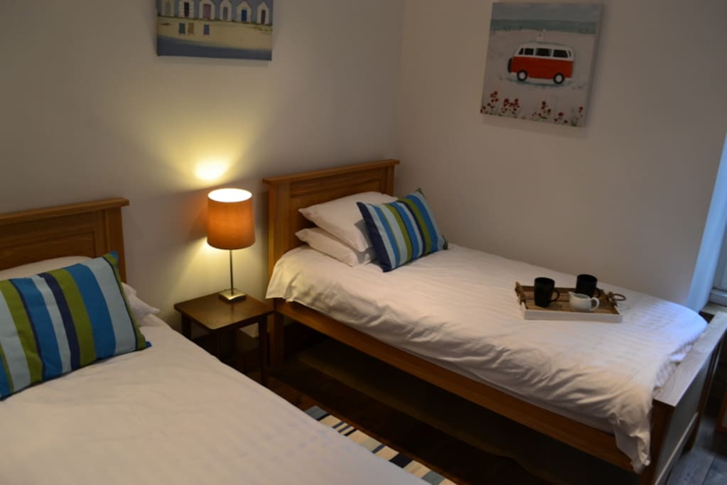 Bedroom 2 can be made up as a Kingsize, a twin or a triple