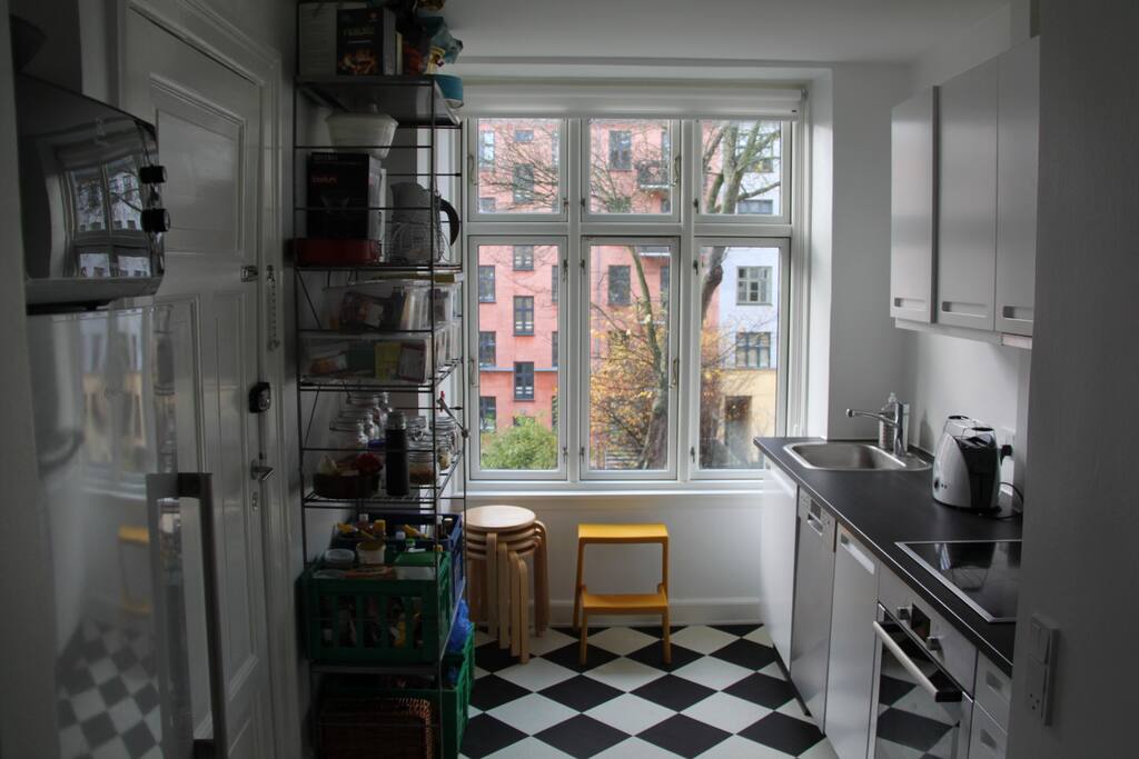 Bright and modern kitchen with top notch appliances