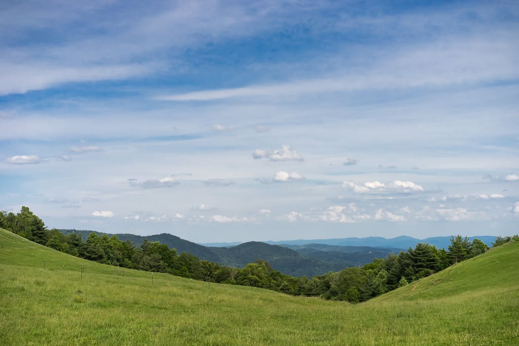 The views on the drive to the house are gorgeous and the neighborhood roads are great for walks.