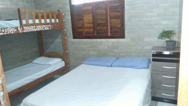 Suite avec lit double et lits superposés