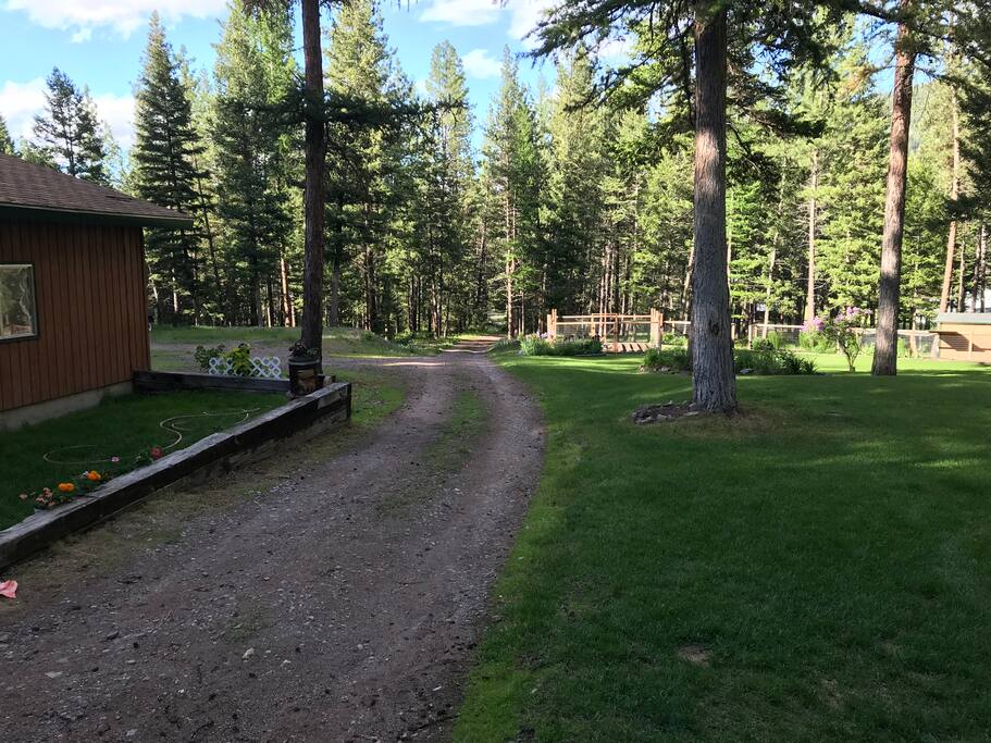 Available groomed yard for BBQing