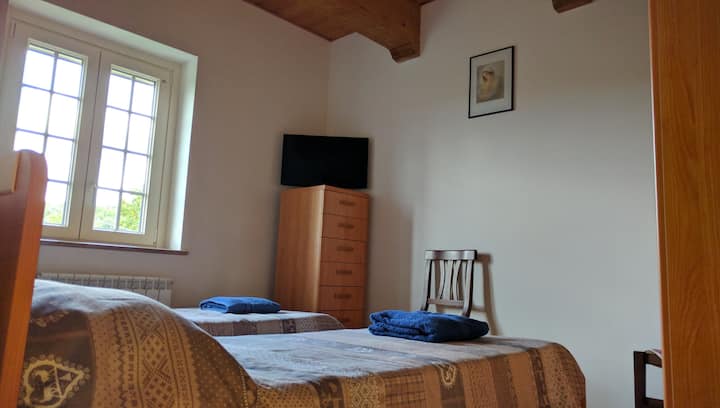 غرفة بسريرين