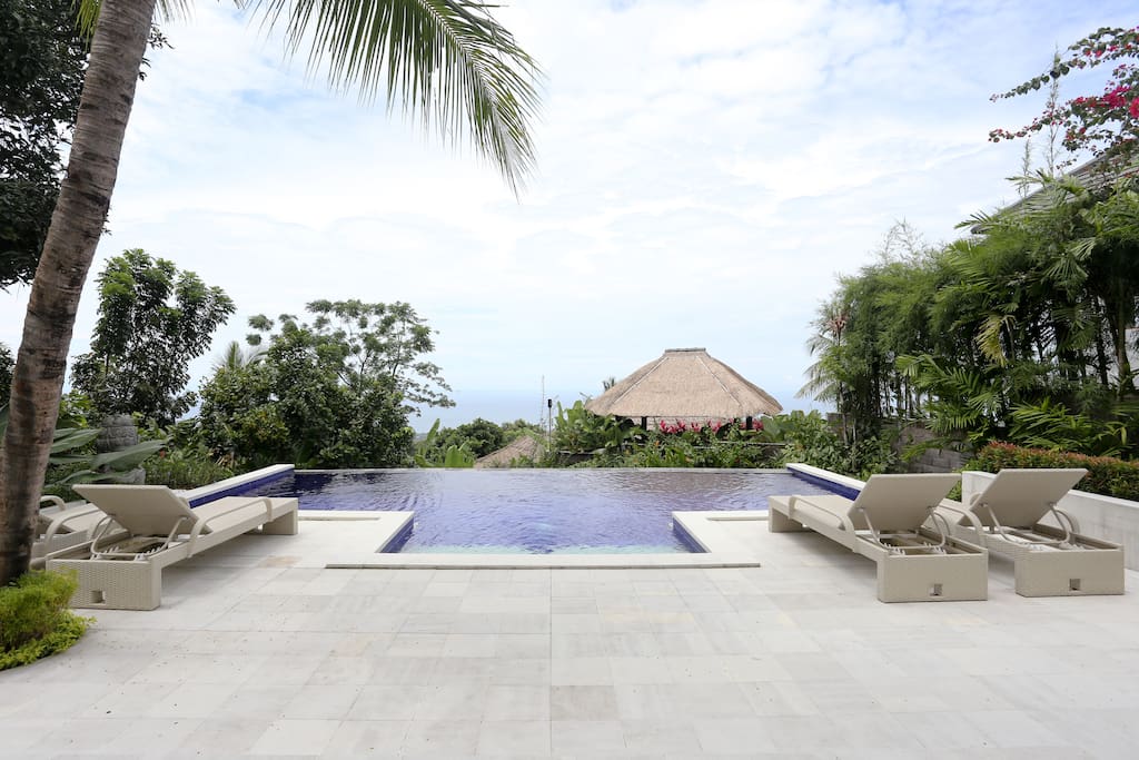 Looking over the pool