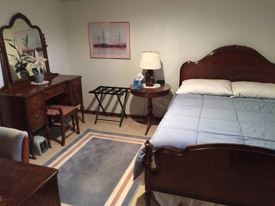 This is the Lower Level Bedroom with a Queen Size Serta Bed.