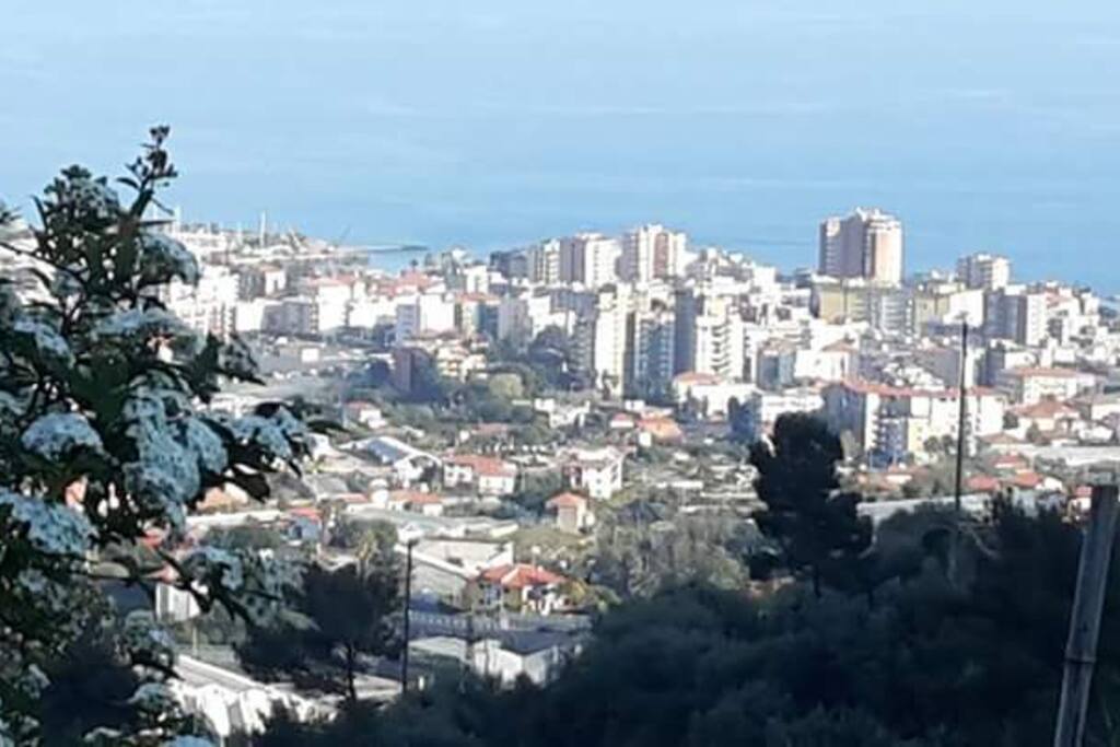 Arma di Taggia view in summer Estateee
