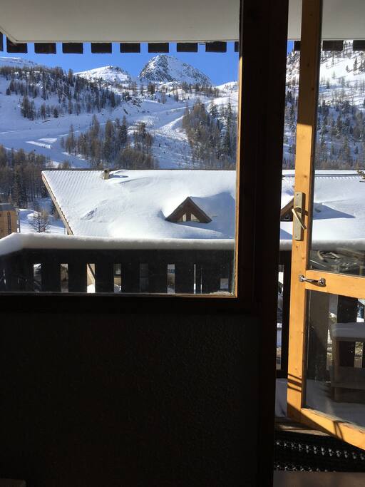Vue hiver de la terrasse