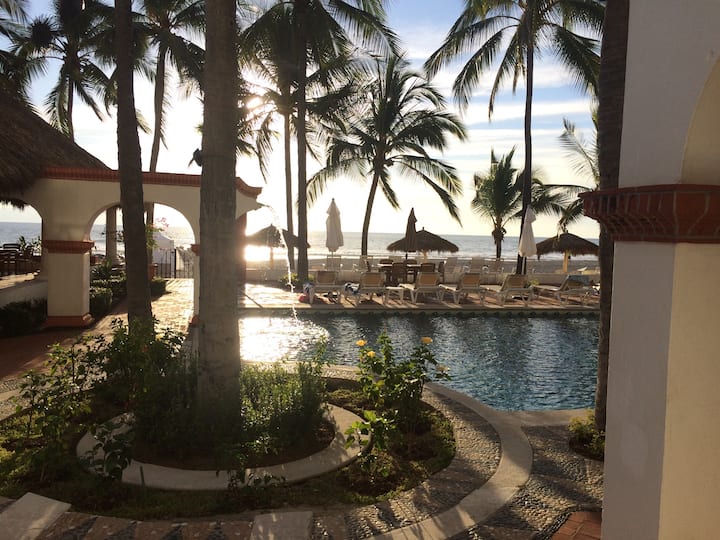 Gran apartamento a nivel de playa Nuevo Vallarta