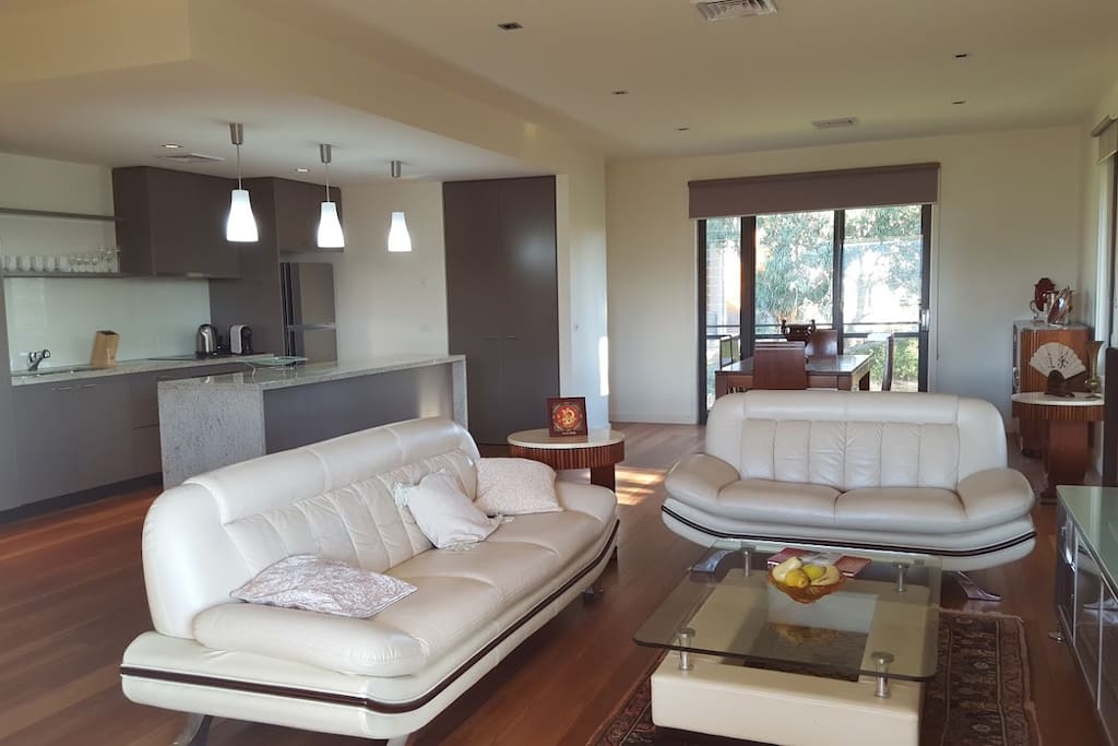 Kitchen,living and dining.