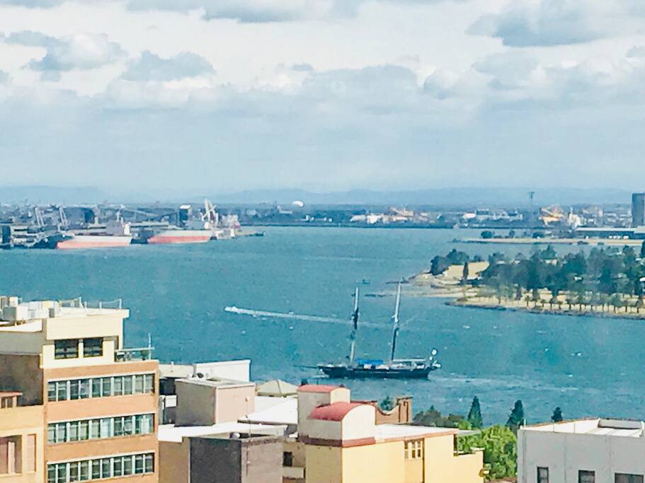 Northwest view from windows and balcony