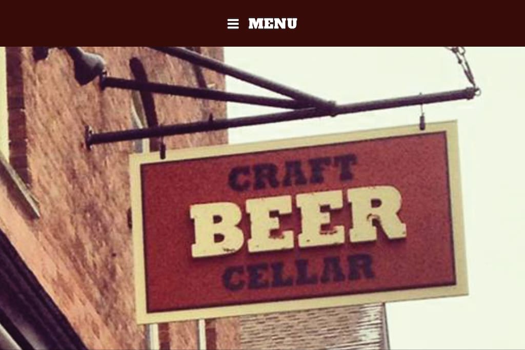 Just 2 small blocks away, approximately a 3-5 minute walk, across from the Prohibition Pig.