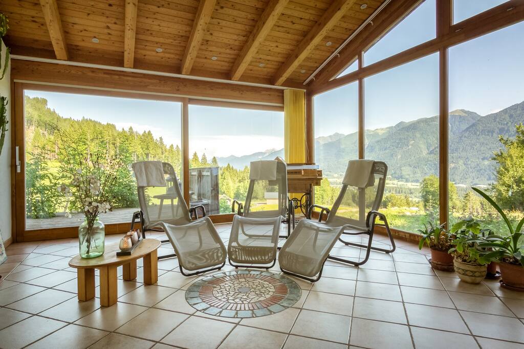 Sauna und Wintergarten