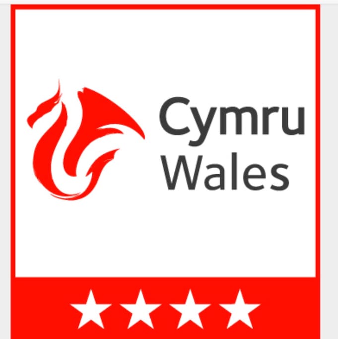 Visit Wales 4 star accreditation.