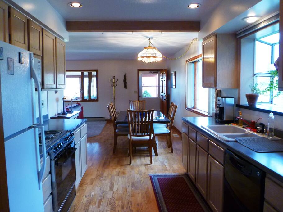 Kitchen and dining area