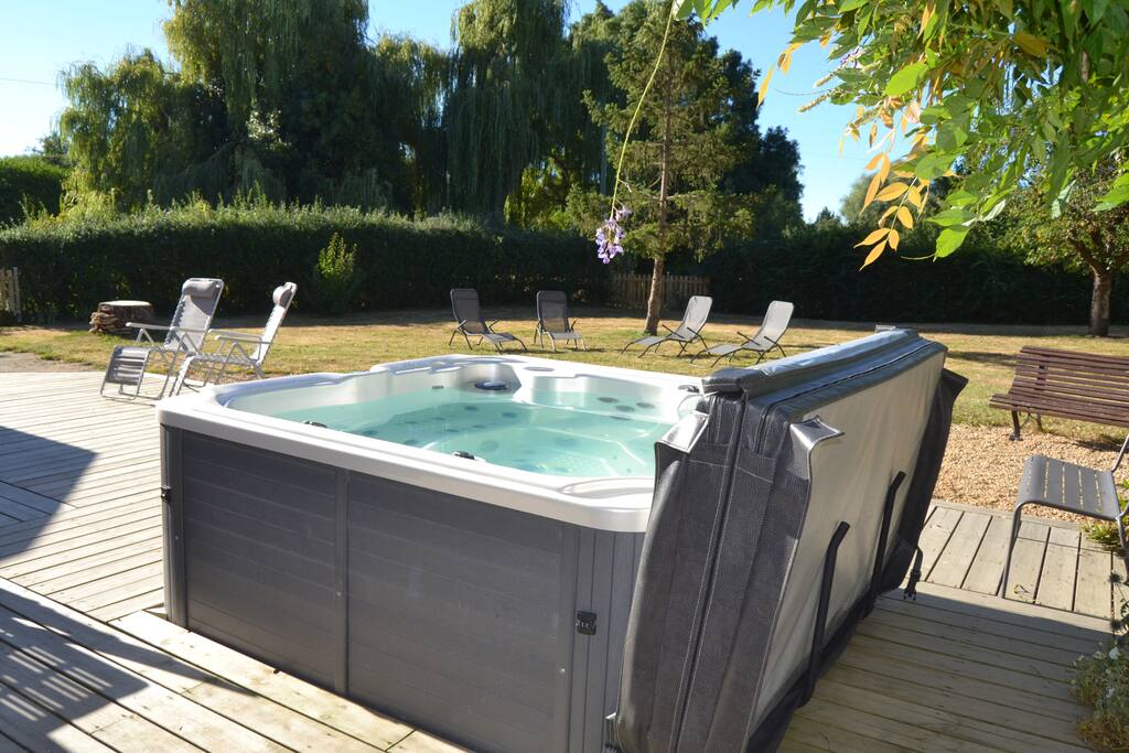 Le jardin vu du spa
