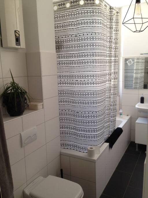 Bathroom with tube