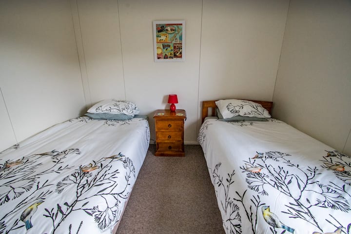 Two comfortable king single beds to get a great night sleep in 