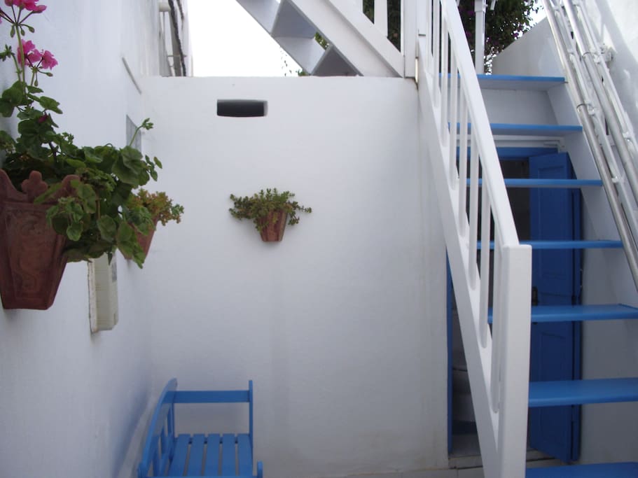Treppe zum Hauseingang