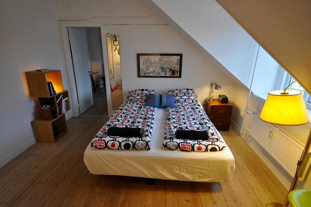 Bedroom with 160 cm big double bed