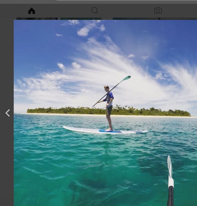 Free SUP and snorkelling gear